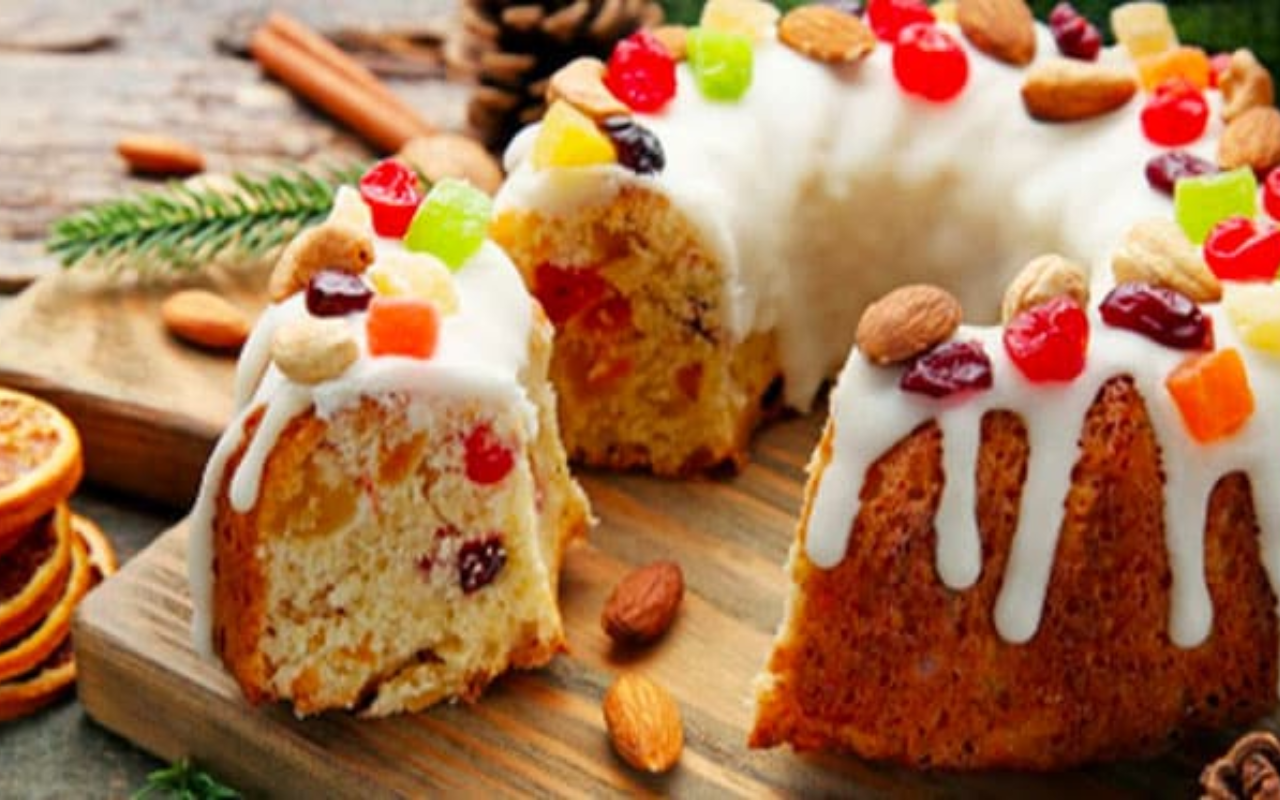 Preparei este bolo natalino com 6 ingredientes e o cheiro tomou a casa inteira