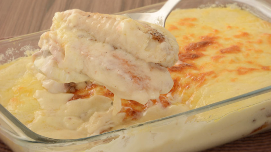 Fiz esse peixe empanado em 3 passos e o molho branco deixou irresistível